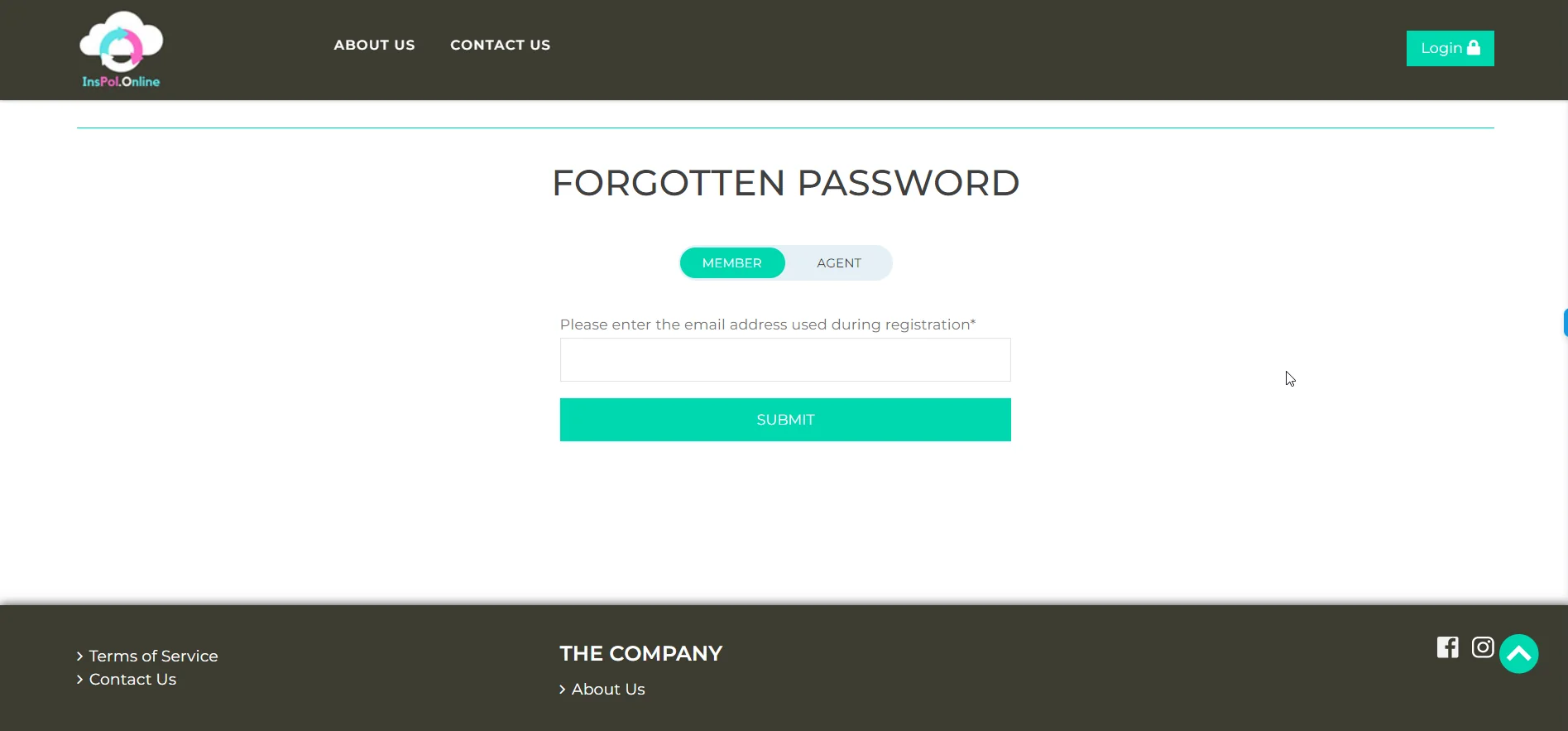 enter the email address during your registration